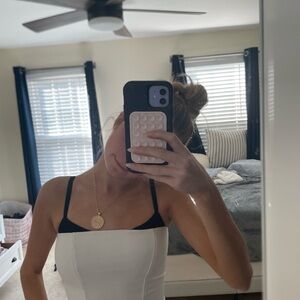 Garage Black and White Crop Top